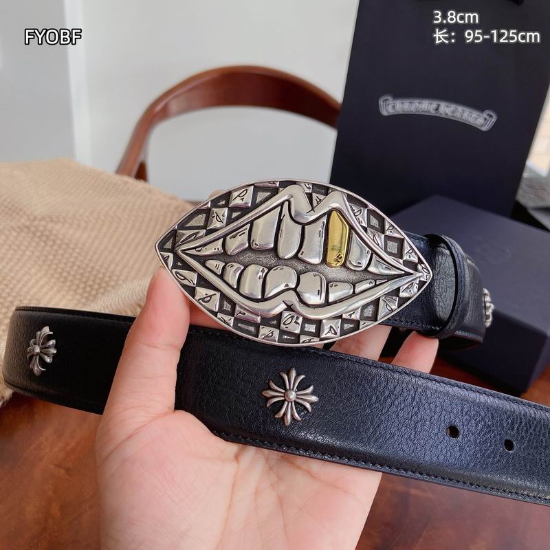 Chrome Hearts belt 38mmX95-125cm 8L55